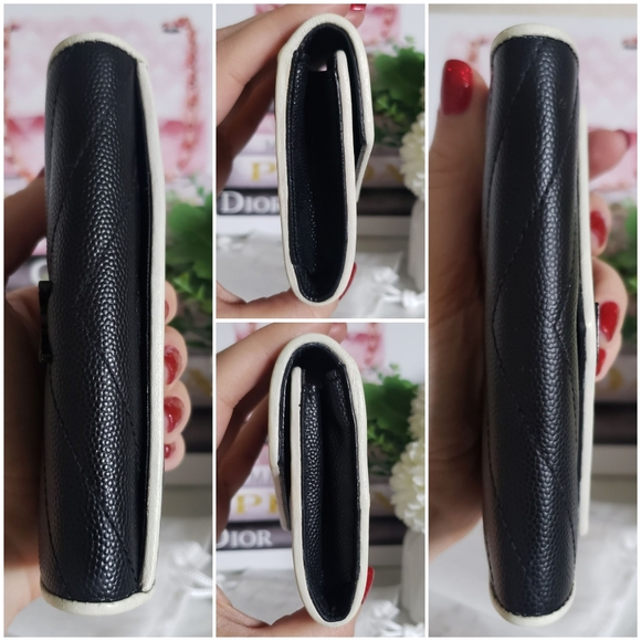 Authentic Pre-owned Yves Saint Laurent Grain De Poudre Compact Envelope Wallet - Picture 7 of 12